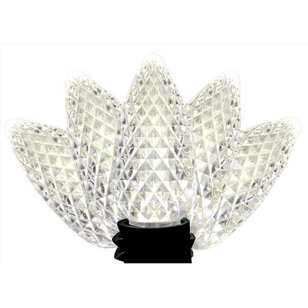 Celebrations Celebrations Platinum LED C9 Pure White 25 ct String Christmas Lights 25 ft. C925FPWSA - main